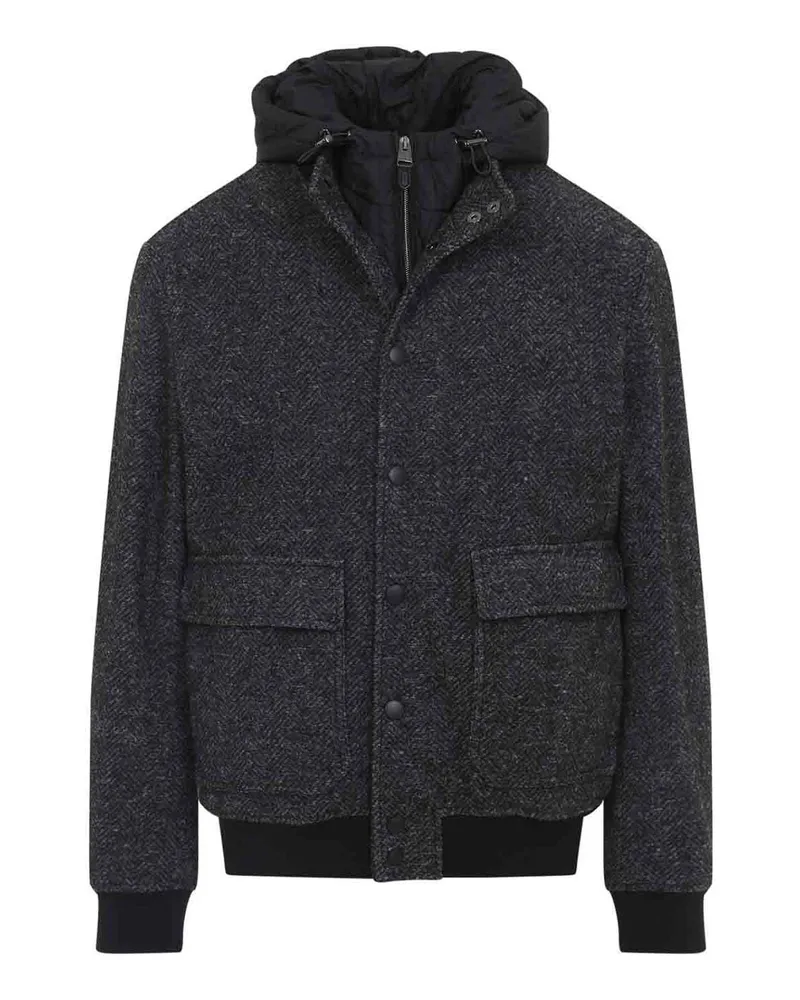 Canali Bomberjacke - Dunkelgrau Dunkelgrau