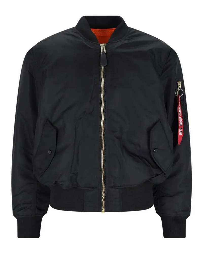 Alpha Industries Bomberjacke - Schwarz Schwarz