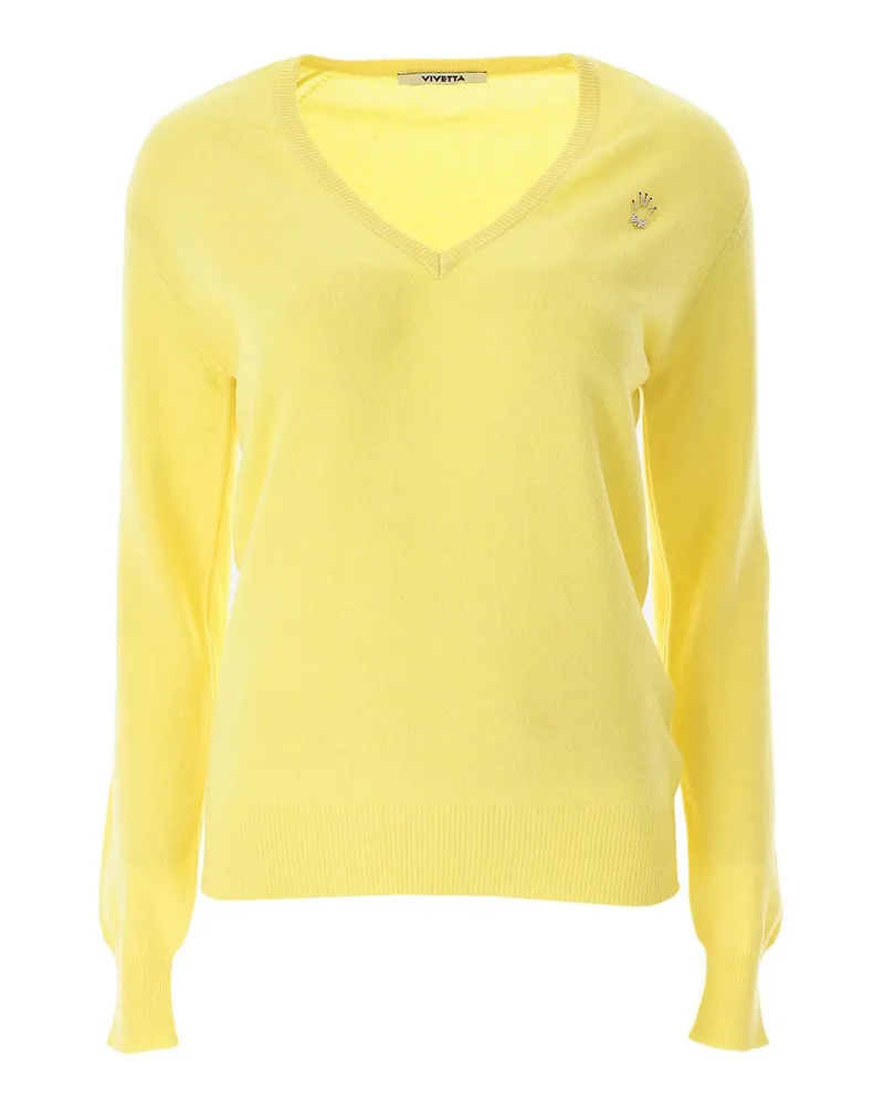 Vivetta V-Pullover - Gelb Gelb