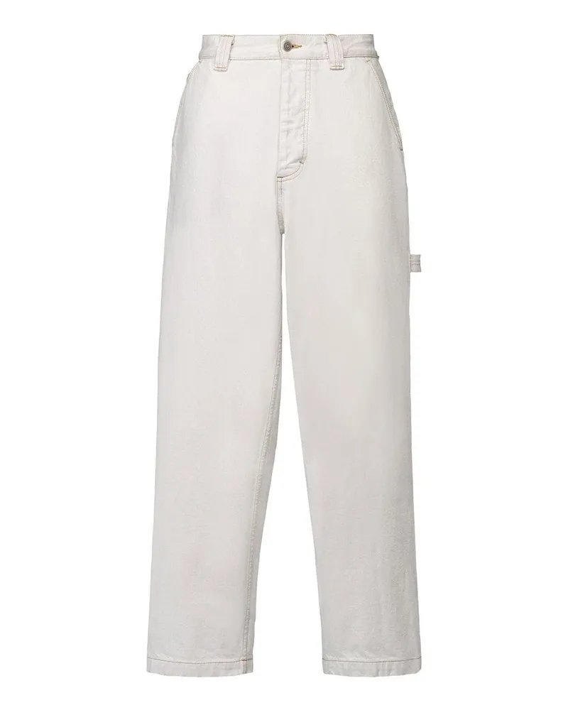 Maison Margiela Straight Leg Jeans - Weiß Weiß