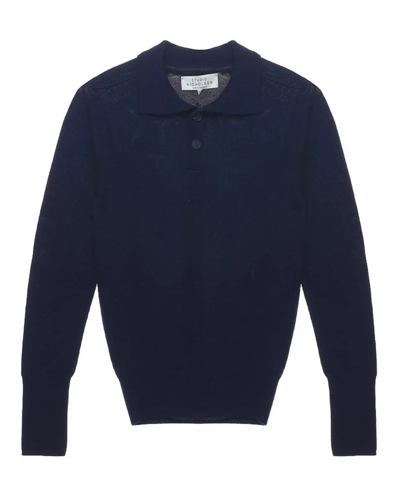 Studio Nicholson Rundhalspullover - Blau Blau