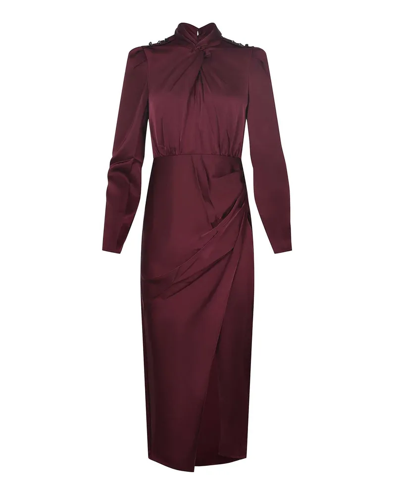 Self-Portrait Knielanges Kleid - Lila Lila