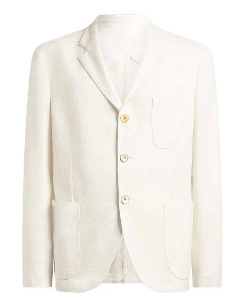 Etro Knielanger Mantel - Weiß Weiß