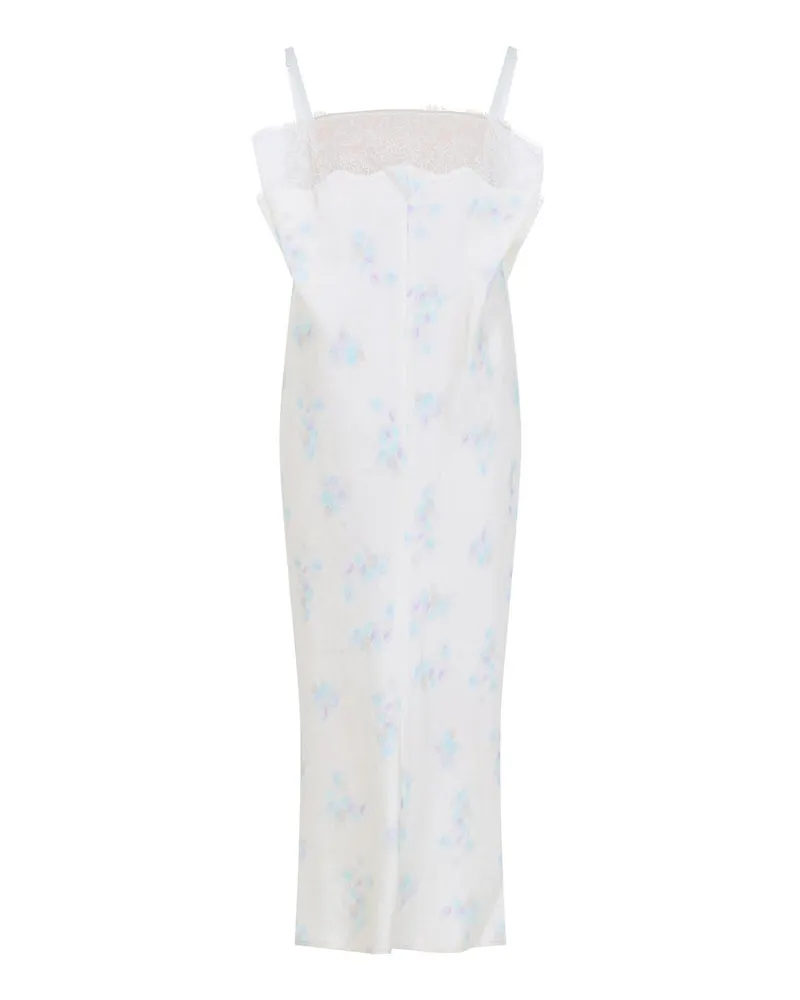 Carven Knielanges Kleid - Hellbeige Hellbeige