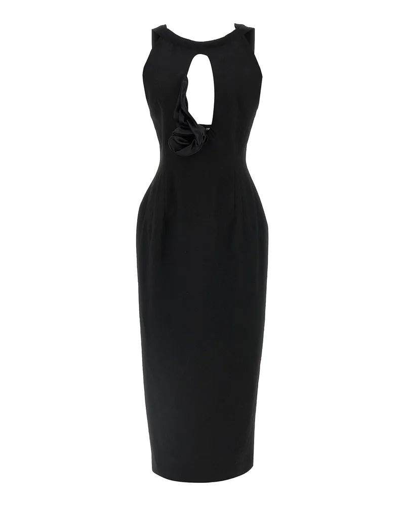 Magda Butrym Knielanges Kleid - Schwarz Schwarz