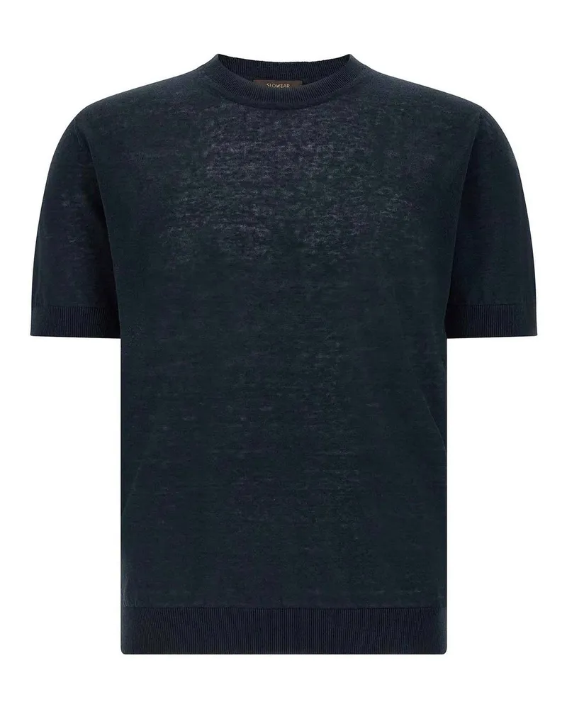 Zanone Rundhalspullover - Blau Blau