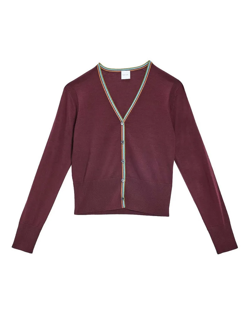 Paul Smith Cardigan - Dunkelrot Dunkelrot
