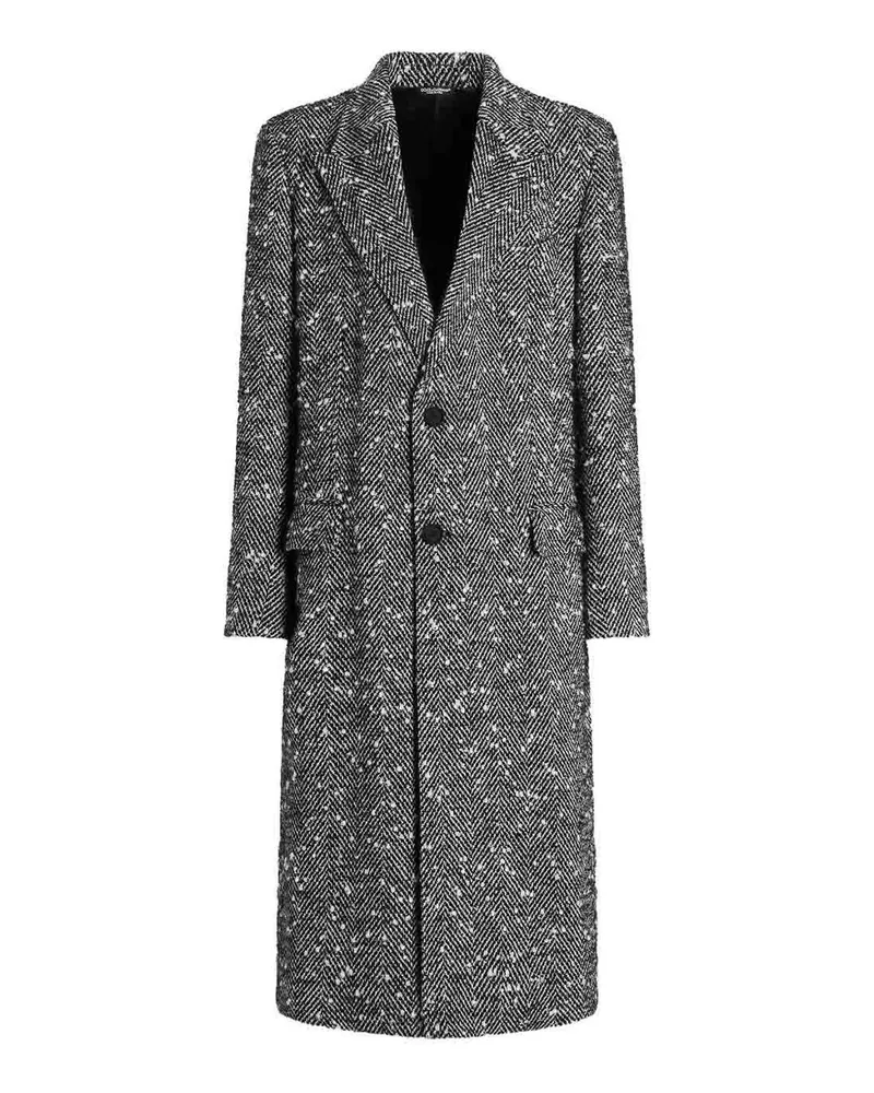 Dolce & Gabbana Kurzer Mantel - Grau Grau