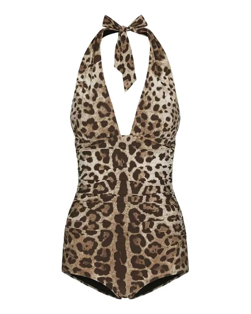 Dolce & Gabbana Badeanzug - Braun Animal