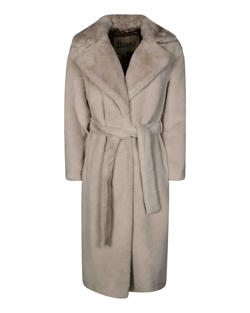Herno Langer Mantel - Beige Beige
