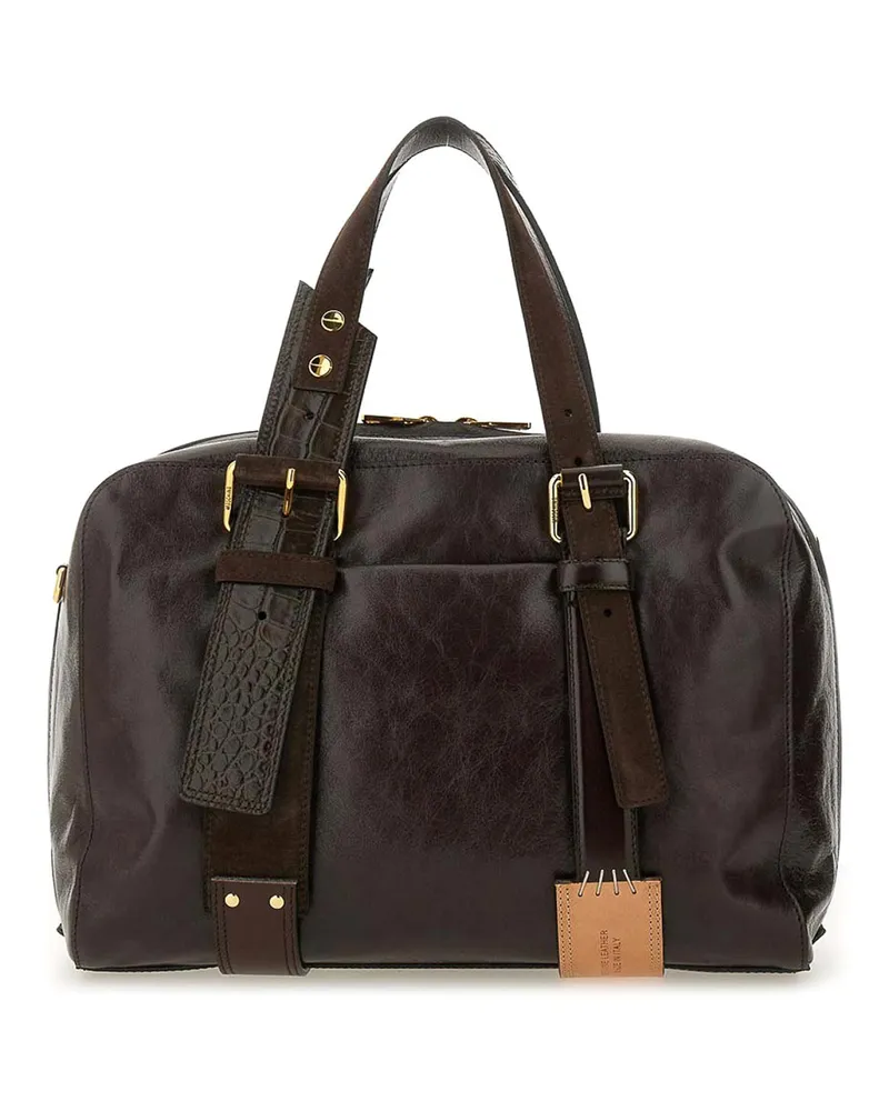 Moschino Schultertasche - Braun Braun