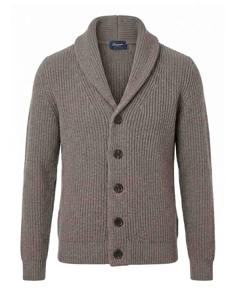 Drumohr  Cardigan - Taupe Taupe
