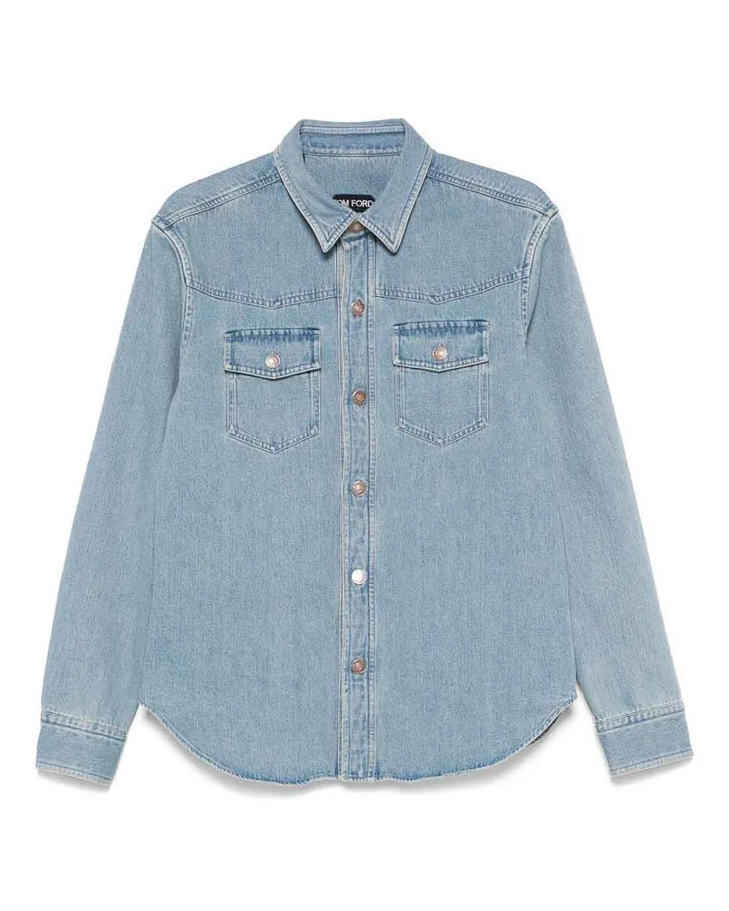 Tom Ford Hemd - Blau Blau