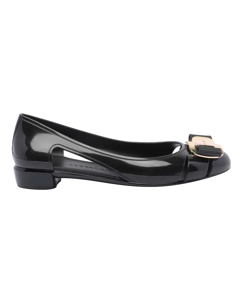 Ferragamo Ballerinas - Schwarz Schwarz