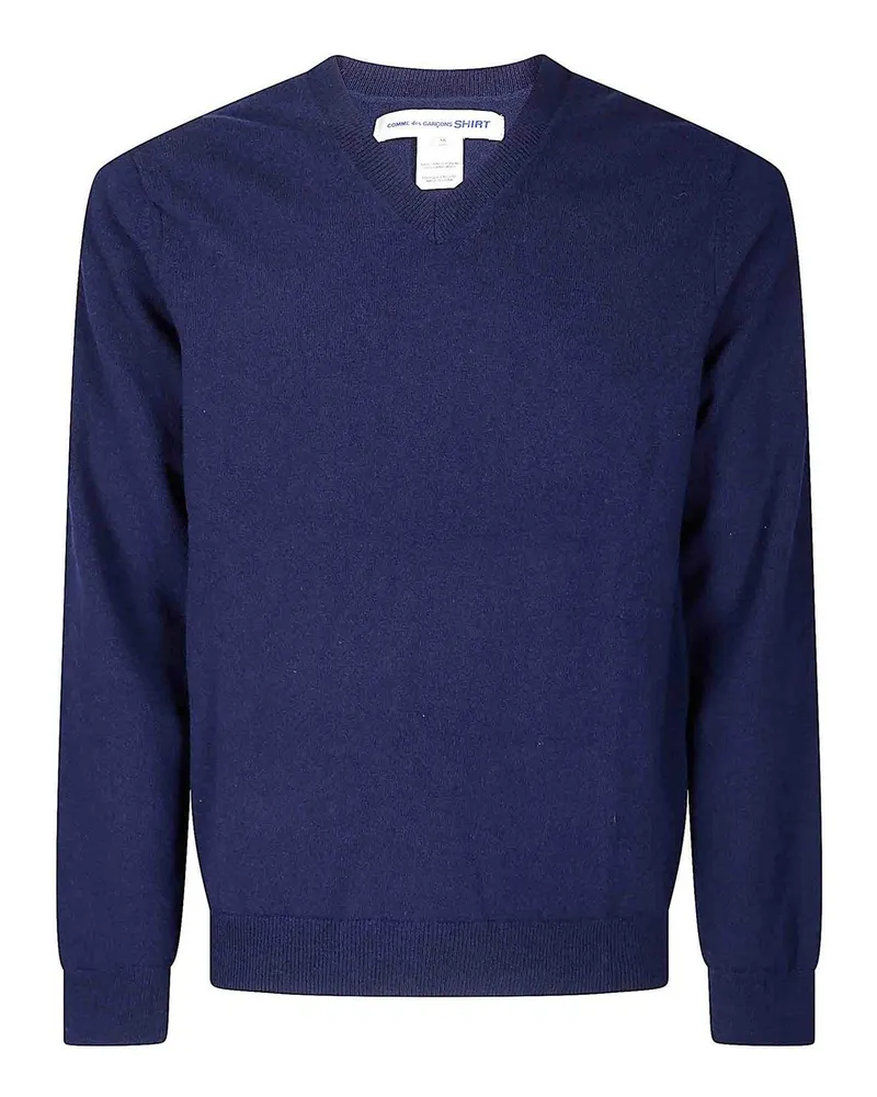 Comme des Garçons Rundhalspullover - Dunkelblau Dunkelblau