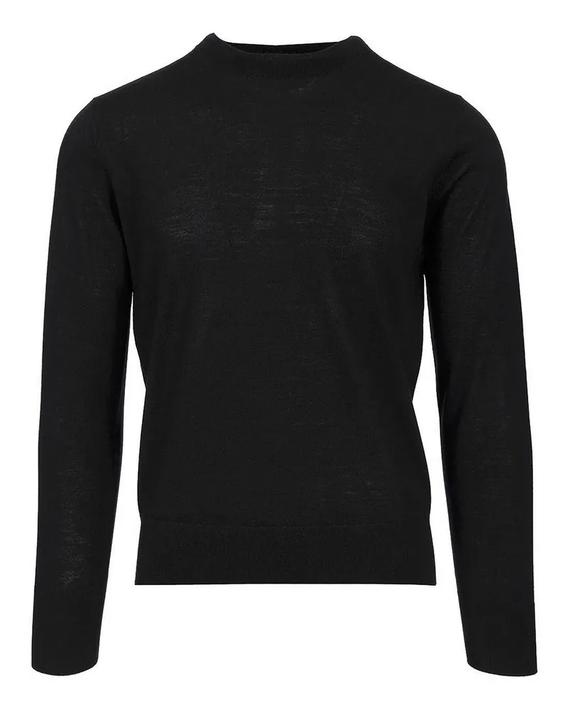 Dries van Noten Rundhalspullover - Schwarz Schwarz