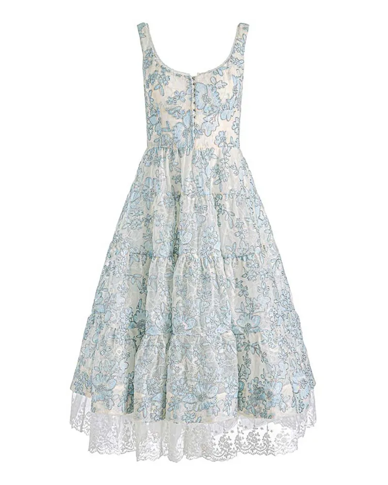 Alice + Olivia Knielanges Kleid - Weiß Weiß