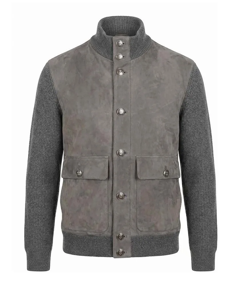 Brunello Cucinelli Lederjacke - Beige Beige