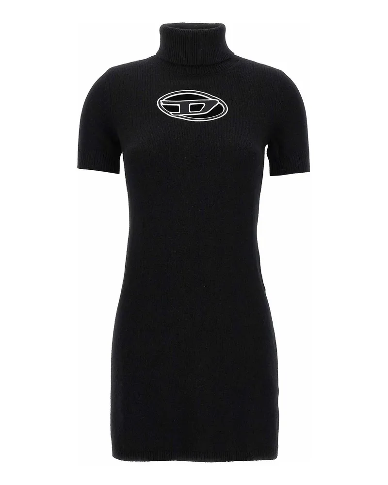 Diesel Knielanges Kleid - Schwarz Schwarz