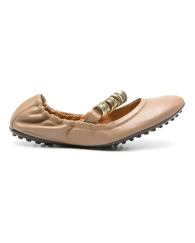 TOD'S Ballerinas - Metallic Metallic