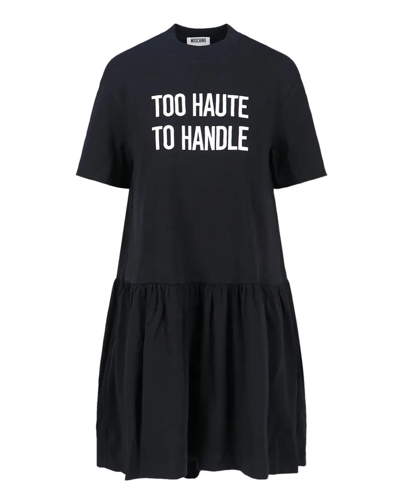 Moschino Knielanges Kleid - Schwarz Schwarz