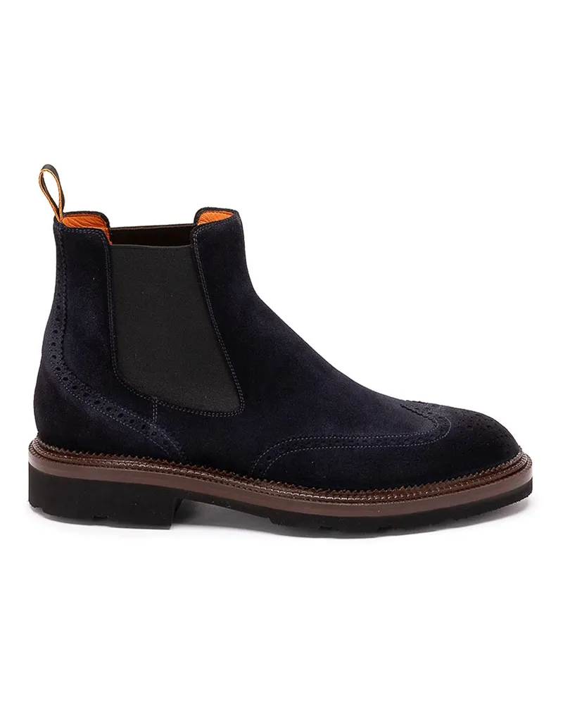 Santoni Stiefel - Blau Blau