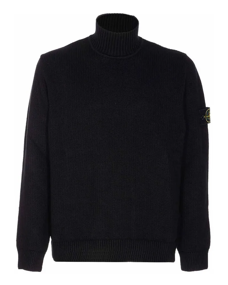 Stone Island Rundhalspullover - Schwarz Schwarz
