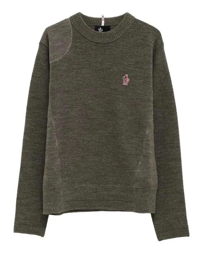 Moncler Rundhalspullover - Grau Grau