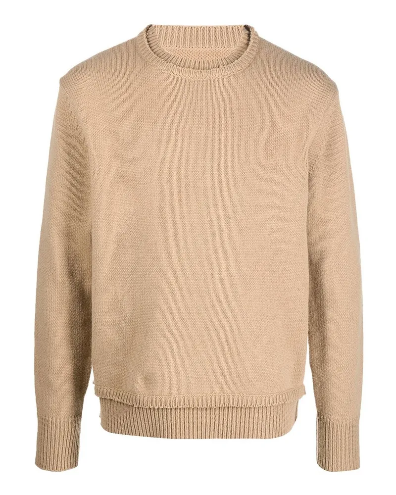 Maison Margiela Rundhalspullover - Beige Beige