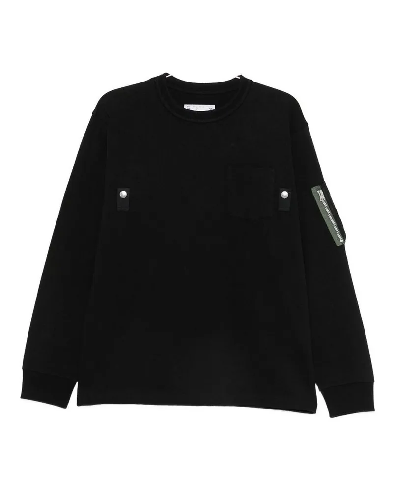 Sacai T-Shirt - Schwarz Schwarz