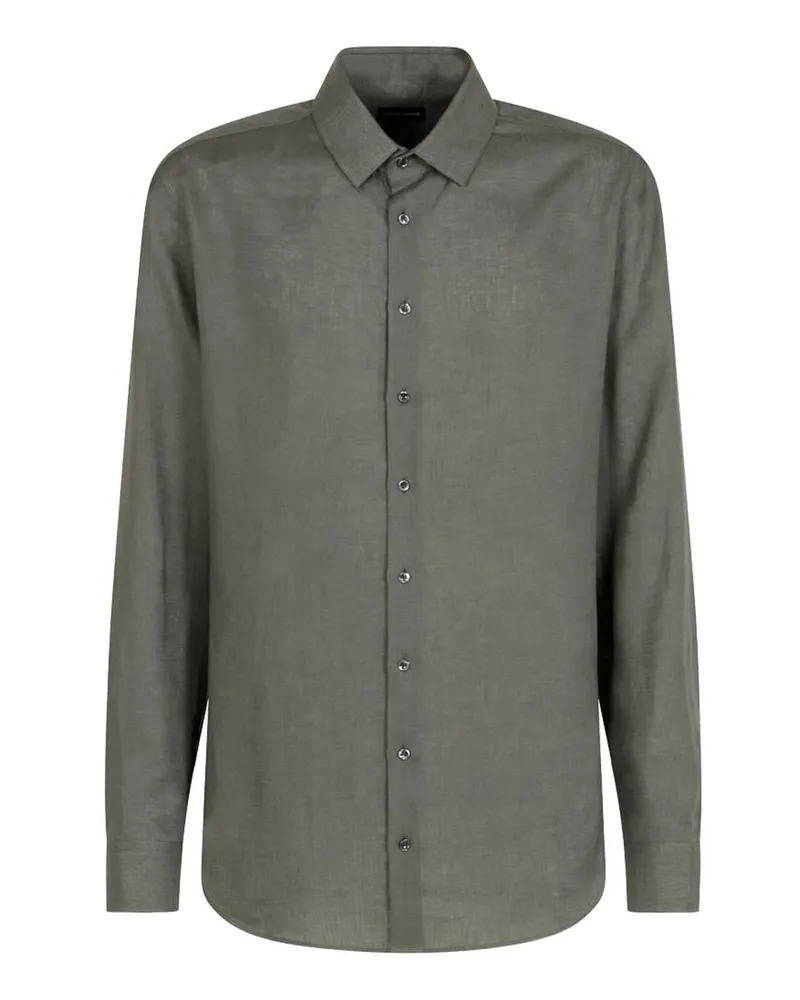 Giorgio Armani Hemd - Schwarz Grau