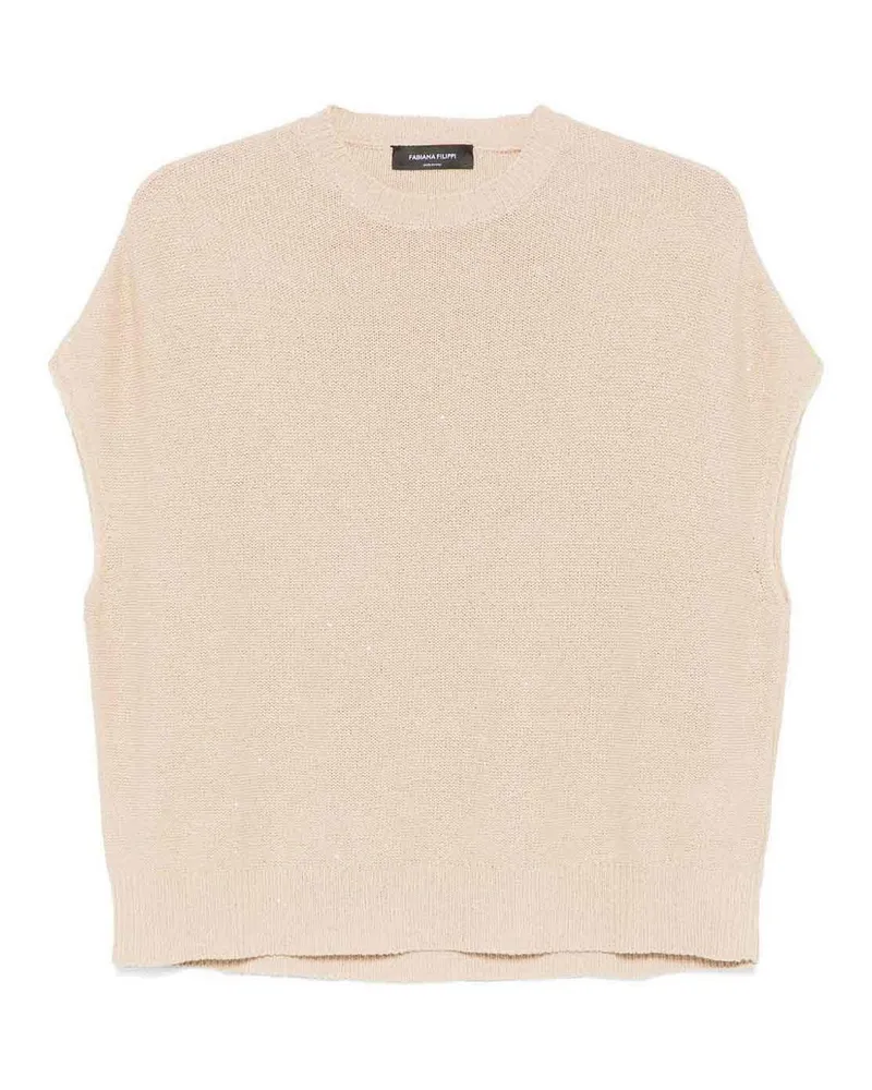 Fabiana Filippi Rundhalspullover - Beige Beige