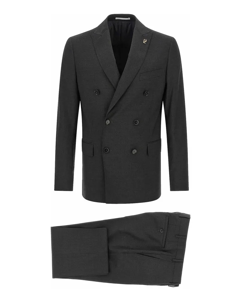 Pal Zileri Knielanges Kleid - Grau Grau