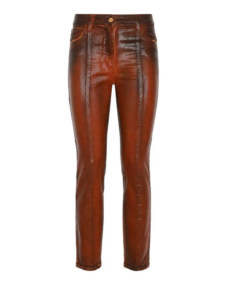 Elisabetta Franchi Straight Leg Jeans - Braun Braun