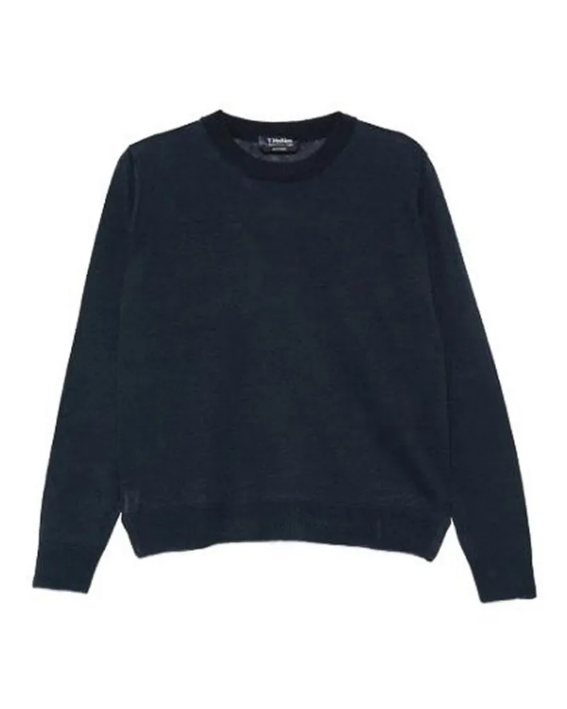 Max Mara Rundhalspullover - Blau Blau
