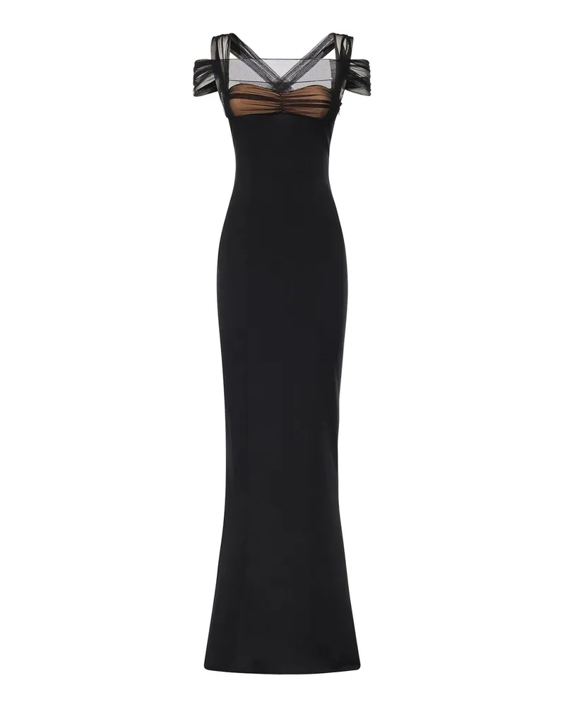 Nensi Dojaka Maxikleid - Schwarz Schwarz