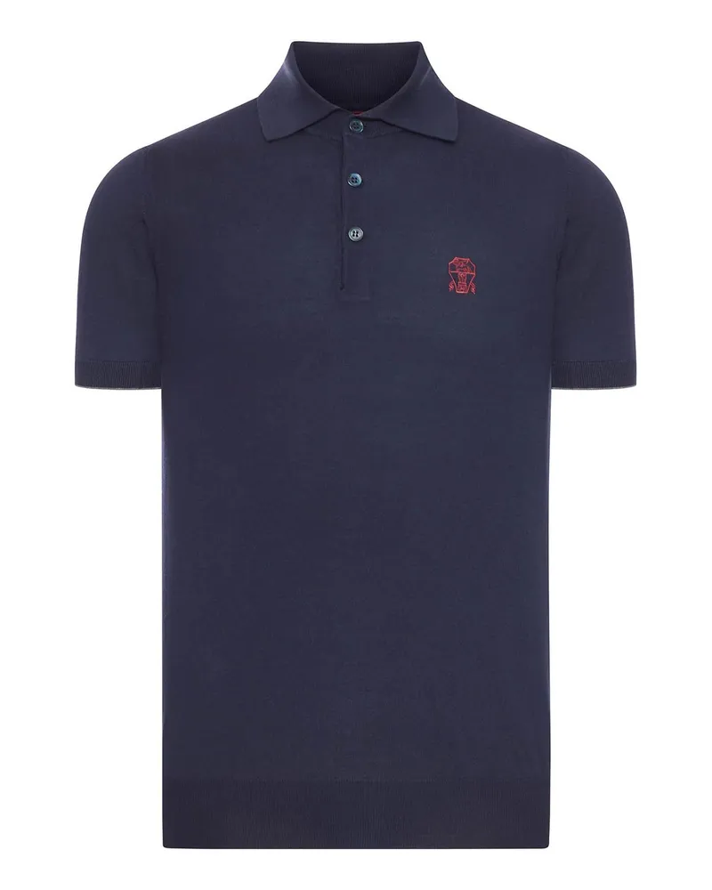 Brunello Cucinelli Poloshirt - Blau Blau