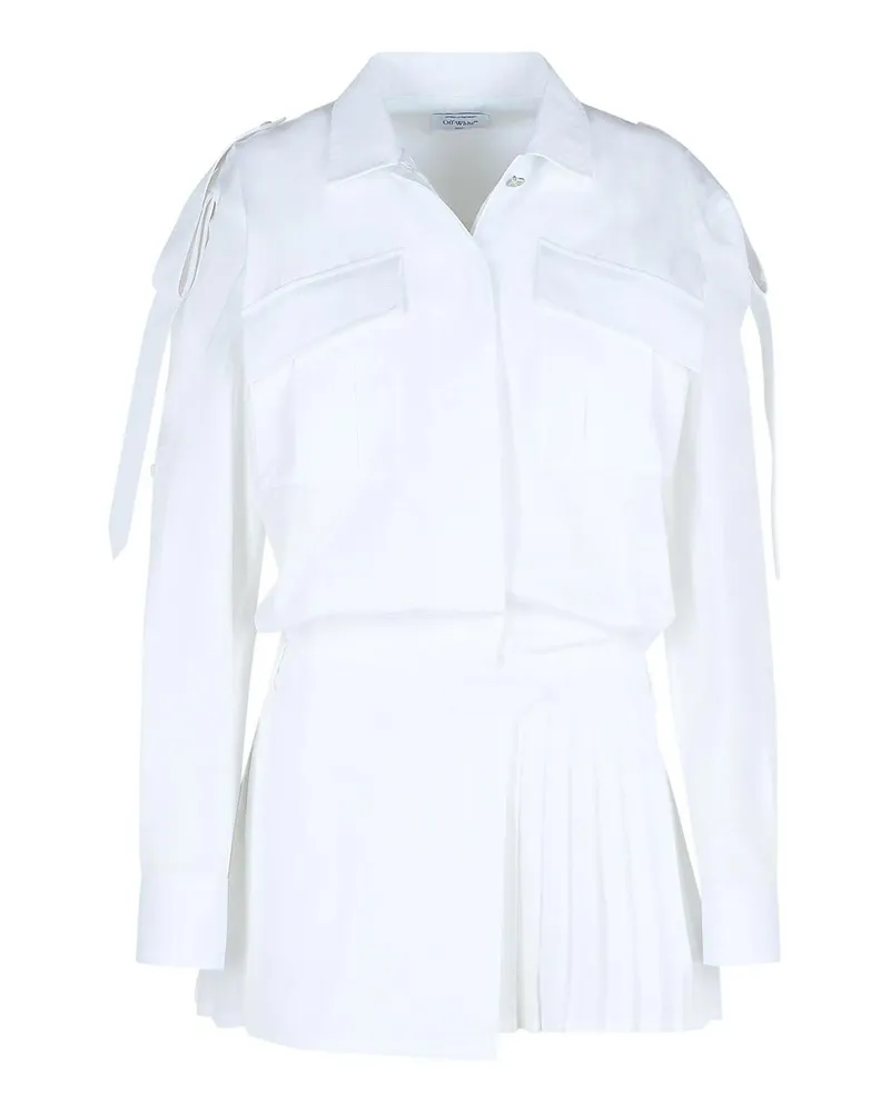 OFF-WHITE Knielanges Kleid - Weiß Weiß