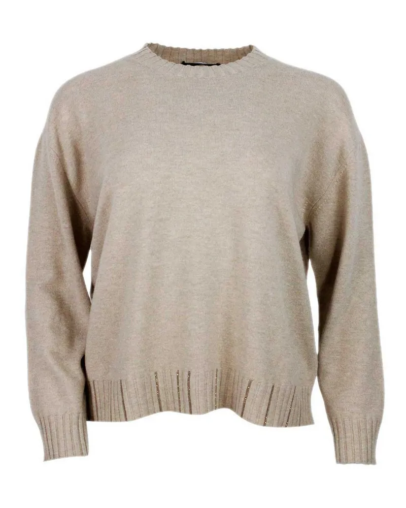 Fabiana Filippi Rundhalspullover - Beige Beige