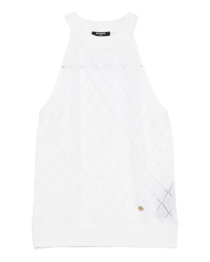 Balmain Top - Weiß Weiß