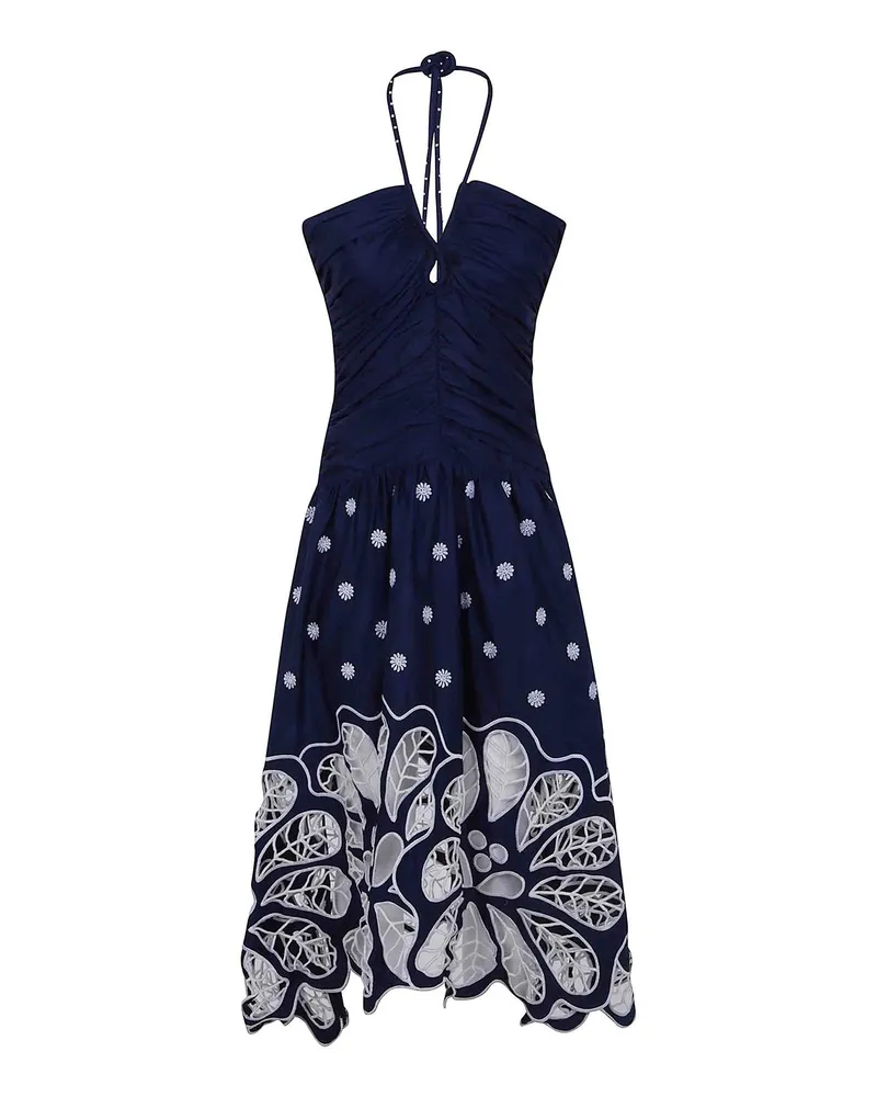 FARM Rio Knielanges Kleid - Blau Blau