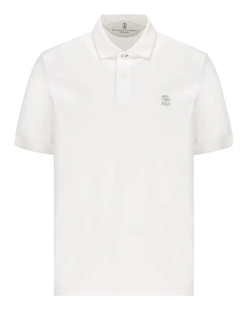 Brunello Cucinelli Poloshirt - Weiß Weiß