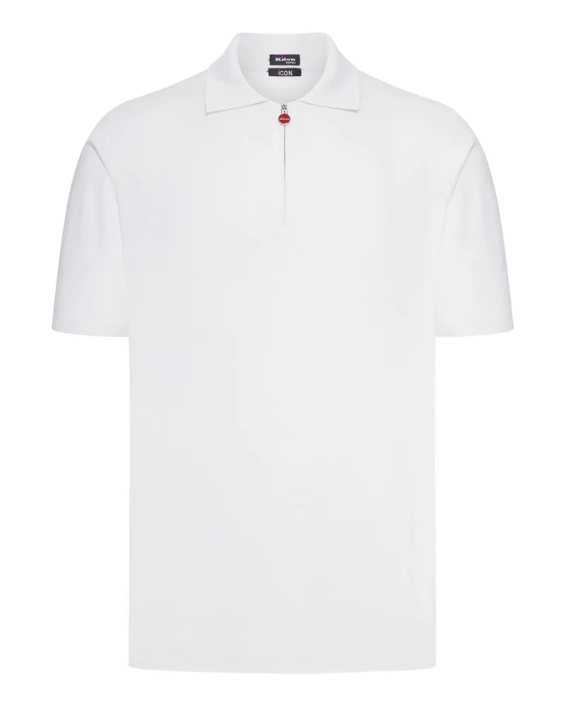 Kiton Poloshirt - Weiß Weiß