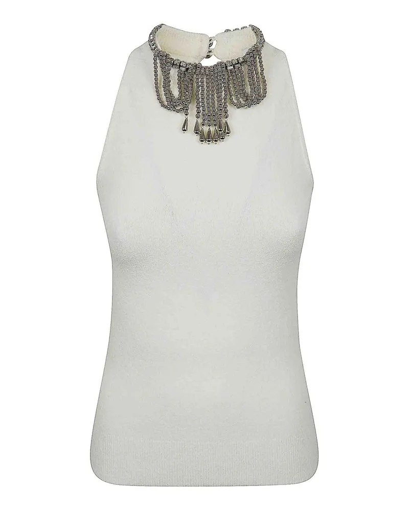 Paco Rabanne Top - Creme Creme