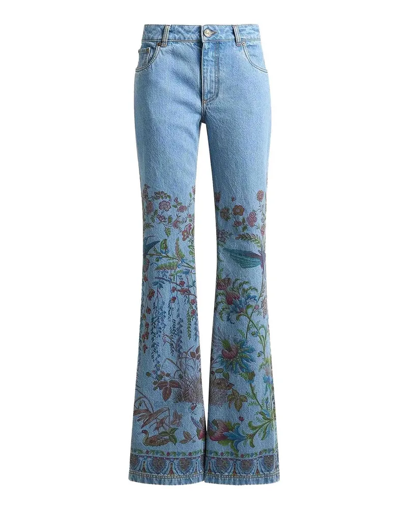 Etro Schlagjeans - Blau Blau