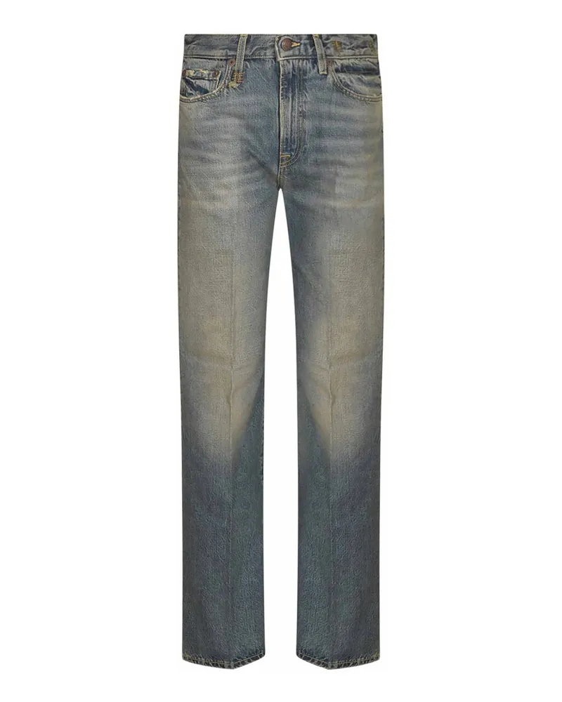 R13 Straight Leg Jeans - Blau Blau