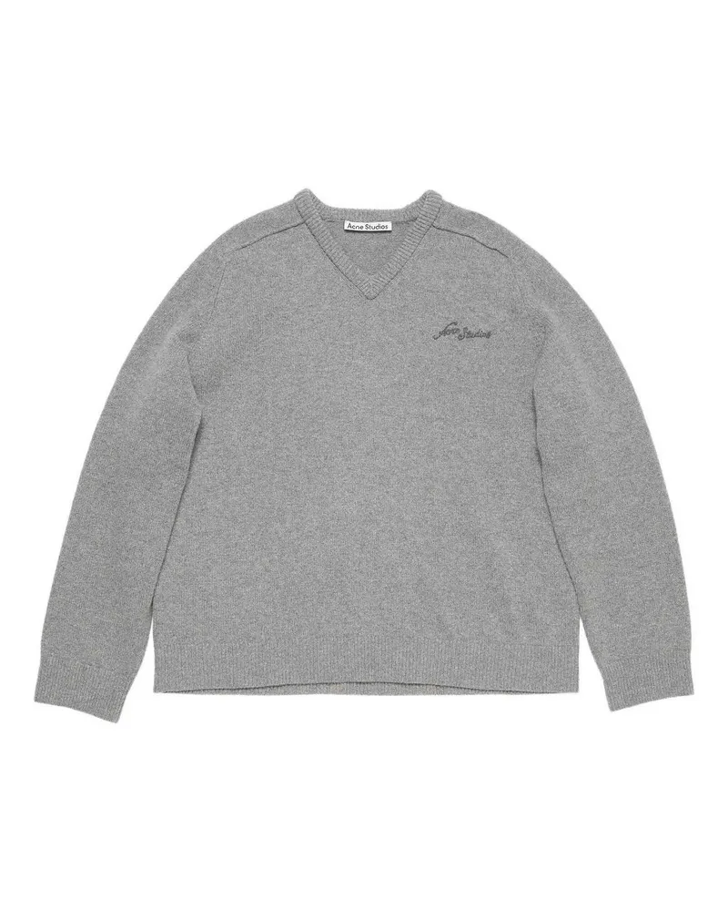 Acne Studios V-Pullover - Grau Grau