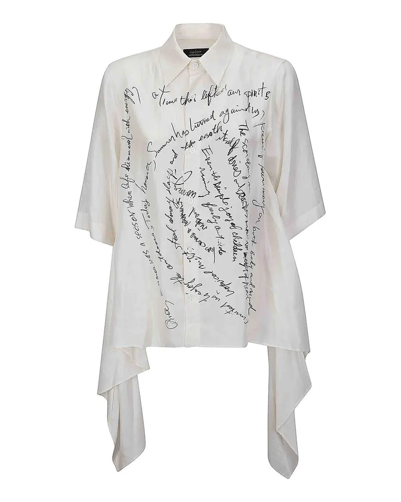 Yohji Yamamoto Bluse - Weiß Weiß