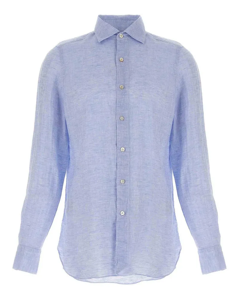 Finamore 1925 Hemd - Hellblau Hellblau