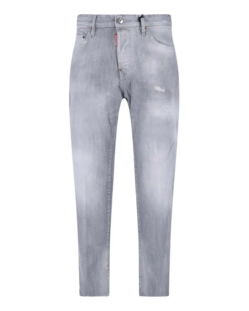 Dsquared2 Straight Leg Jeans - Grau Grau
